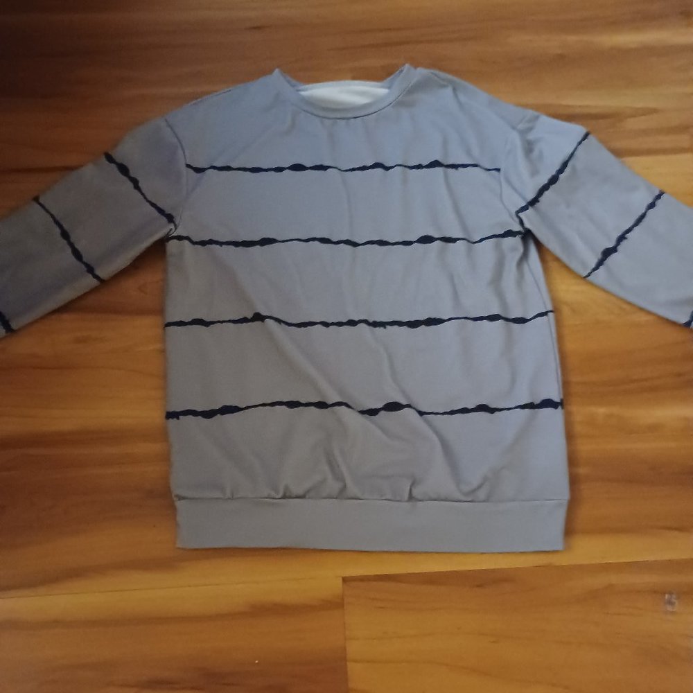 Girls Oversized Striped Sweater Size 10-12